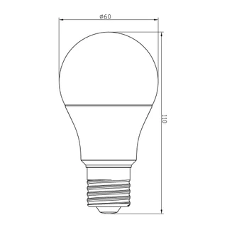 [แพ็ค 4 หลอด]SHINING หลอดกลม Led A60 9วัตต์ แสงสีขาว Led Bulb หลอดกลม Daylight ขั้วE27หลอดไฟโตชิบา