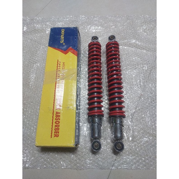 โช๊คหลัง Honda XL125S-XL125S-XL200-XL250S สปริงแดงใหม่เก่าเก็บสวยๆขนาดความยาว 17 นิ้ว( 43ซม.)