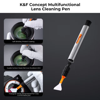 K&F CONCEPT N-in-1 ชุดทําความสะอาดกล้อง DSLR ผ้าทำความสะอาดกล้อง ปากกาทำความสะอาด
