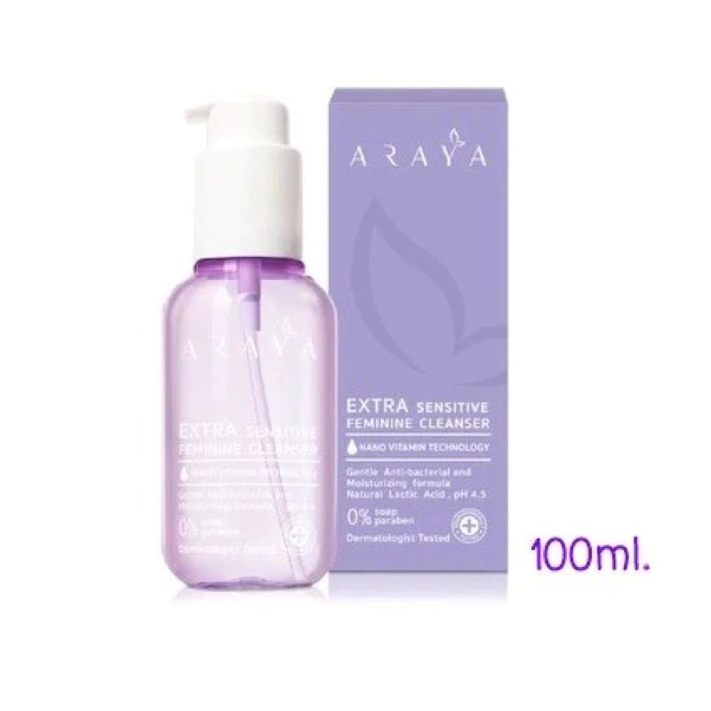 araya lady feminine cleanser อารยา สบู่เหลวสูตรเข้มข้น สตรี จุดซ่อนเร้น 100 มล.
