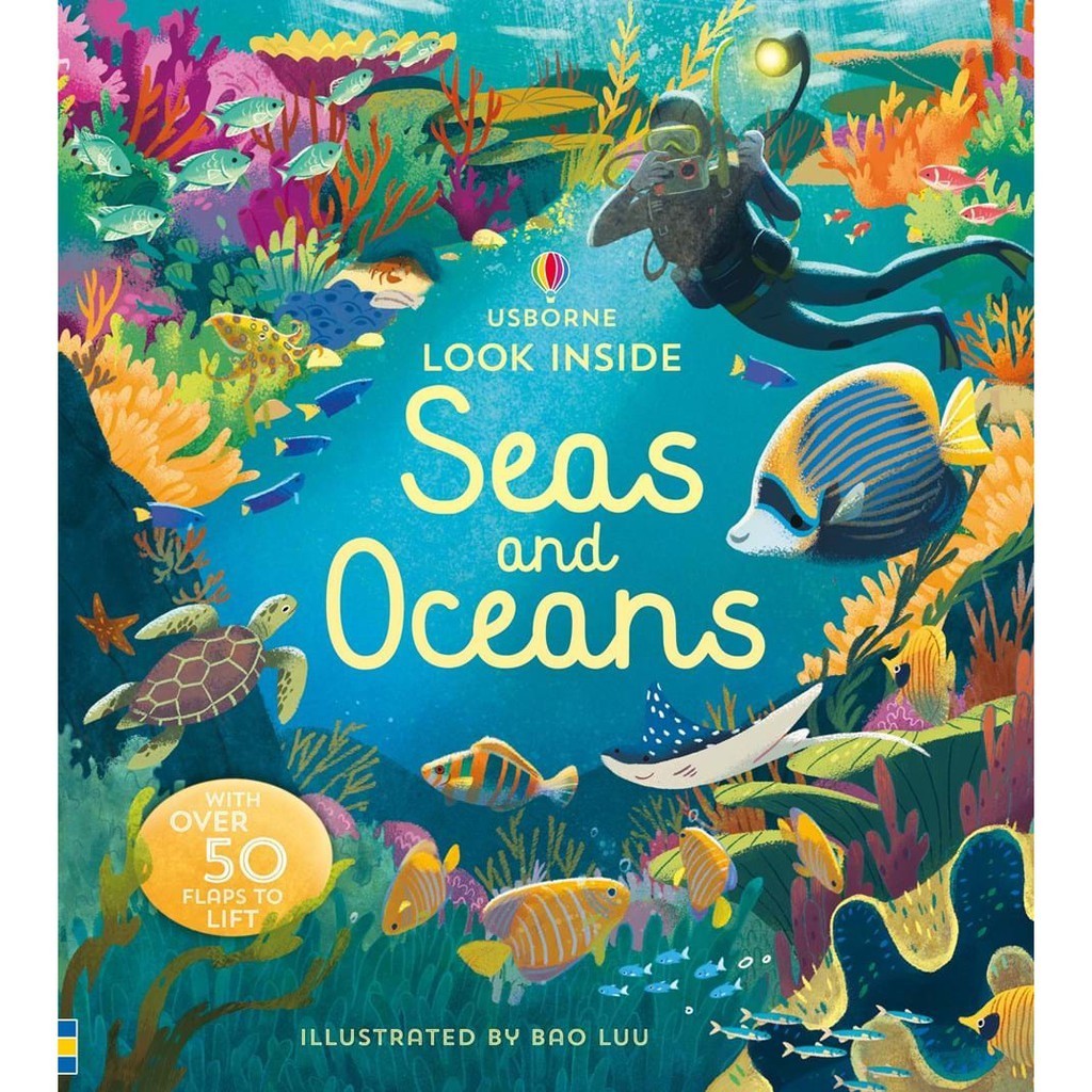 DKTODAY หนังสือ USBORNE LOOK INSIDE SEAS AND OCEANS (AGE 5+)