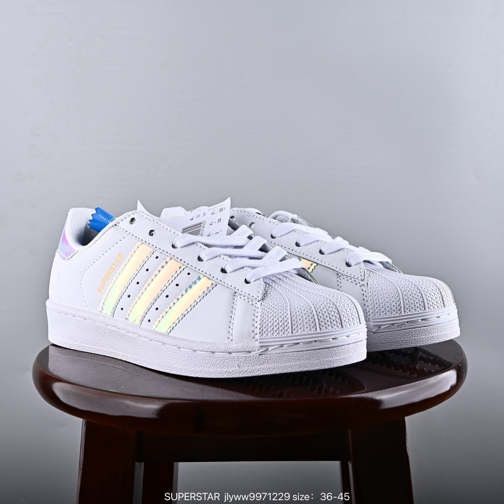 ข้อเสนอพิเศษ Adidas Originals Superstar รองเท้าผ้าใบ Shell Head  รองเท้าวิ่งคลาสสิก รองเท้าผู้ชายและผู้หญิง