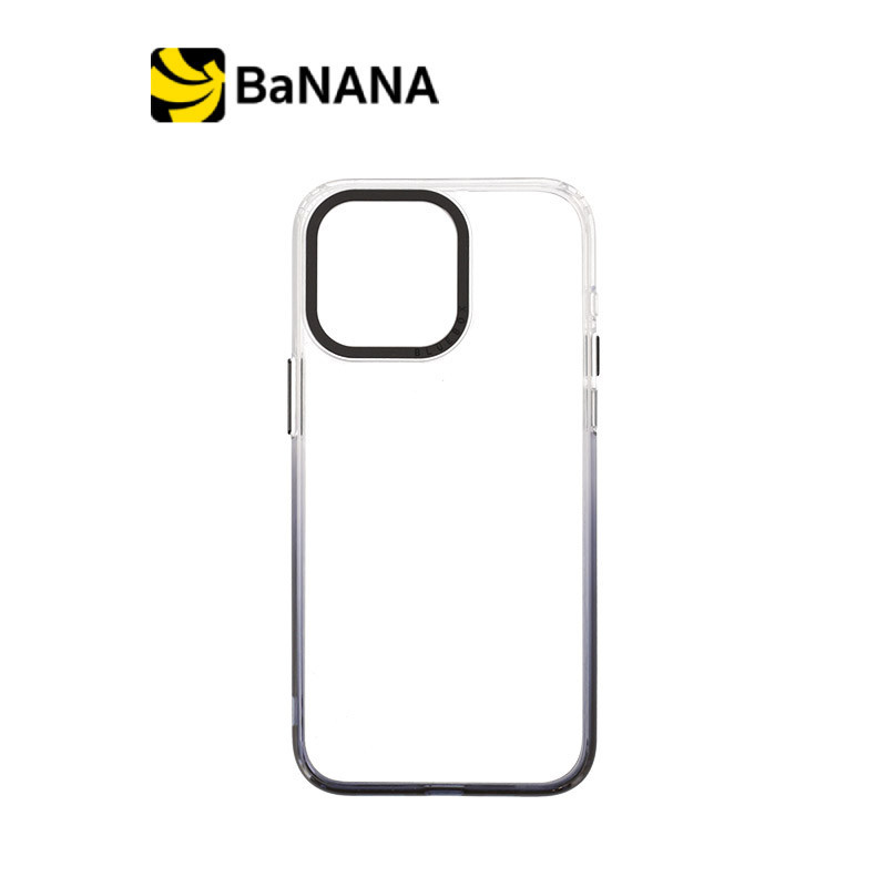 Blue Box เคส iPhone 15 Pro Max Clear Shading edge Black by Banana IT