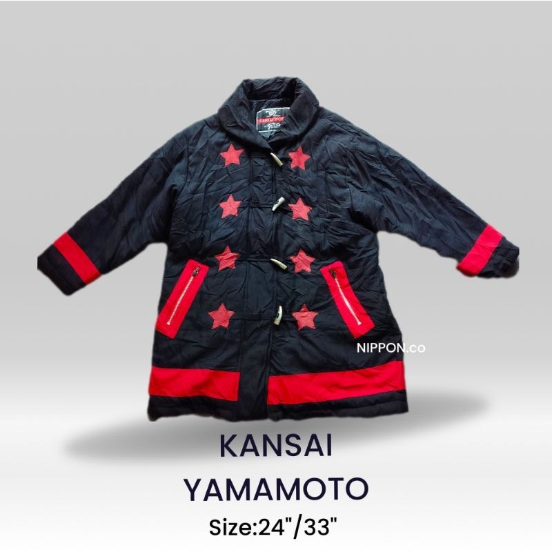 เสื้อKansai Yamamoto vintage80'sแท้จากญี่ปุ่น(มือสอง)