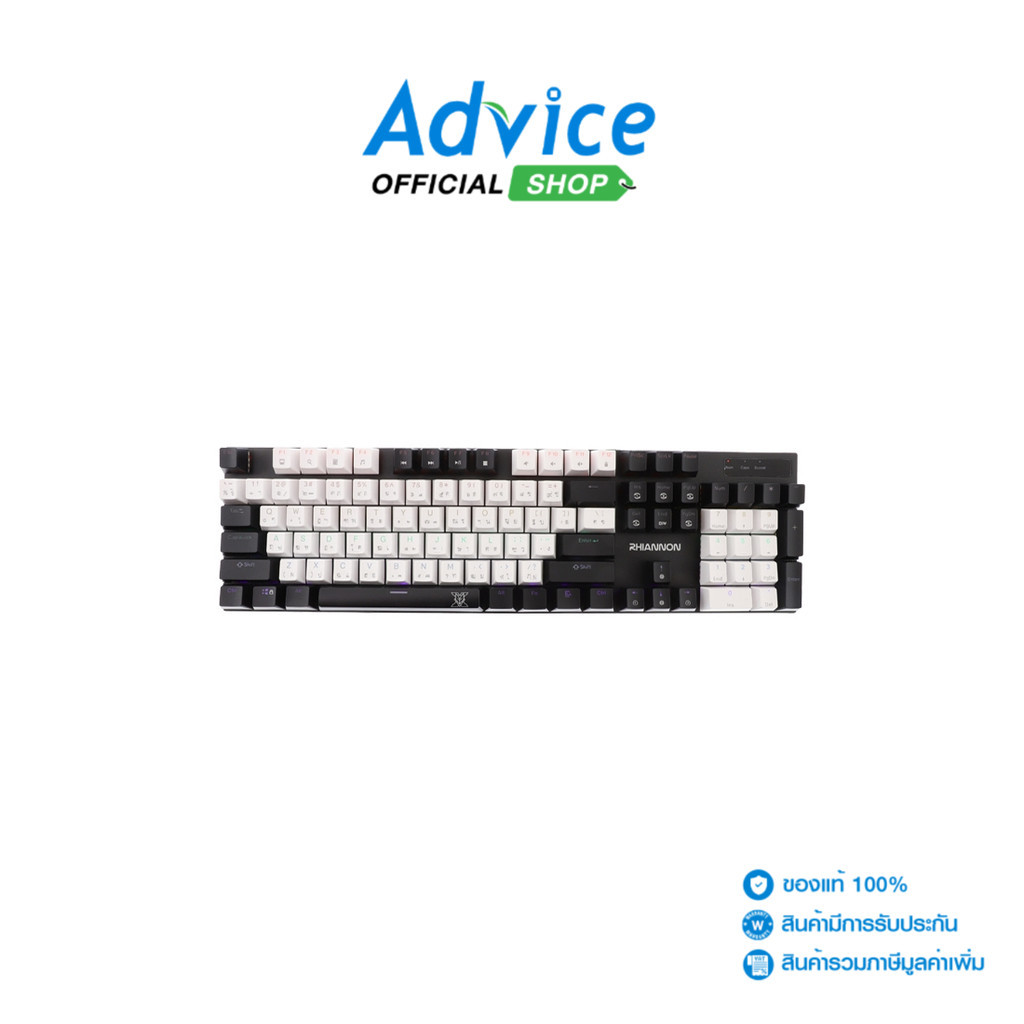 NUBWO KEYBOARD (คีย์บอร์ด) -X X62 RHIANNON WHITE-BLACKEYBOARD (คีย์บอร์ด)LUE SW - A0156195