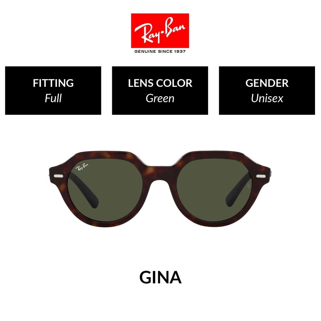 RAY-BAN GINA - RB4399F 902/31 - Sunglasess แว่นกันแดด