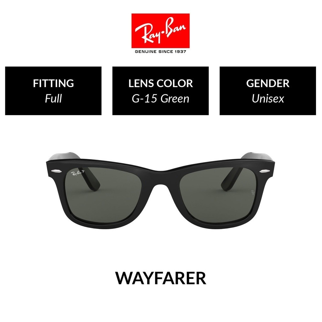 Ray-Ban Wayfarer Polarized - RB2140F 901/58  size 54 -sunglasses