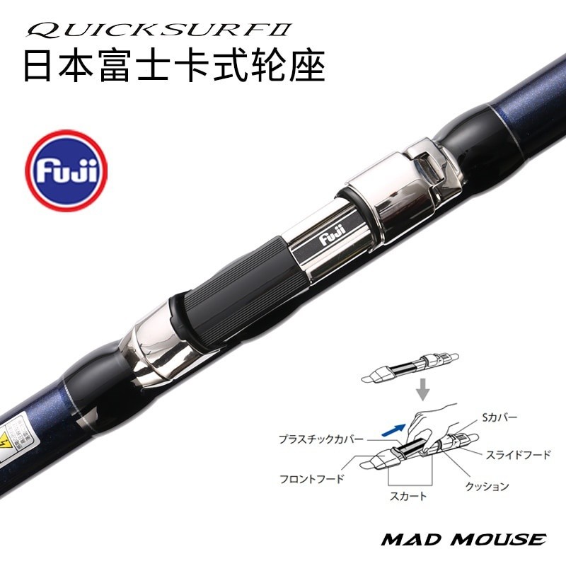 ใหม่ MADMOUSE ด่วนท่อง425BX 3ส่วนฟูจิชิ้นส่วนเกลียว X คาร์บอนท่องคันเบ็ดทำให้จม100-300กรัม - รูปที่ 2