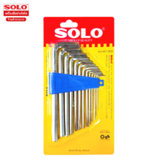 Solo ชุดประแจหกเหลี่ยม 13 ชิ้น ยี่ห้อ SOLO รุ่น 907MM