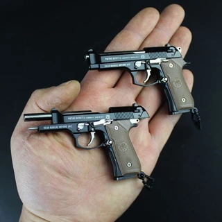 🔥พวงกุญแจ PlayerUnknown Survival กินไก่ Beretta92พวงกุญแจสามารถย่อยสลายได้แบบคงที่จี้ของขวัญของเล่นเด็ก DIY