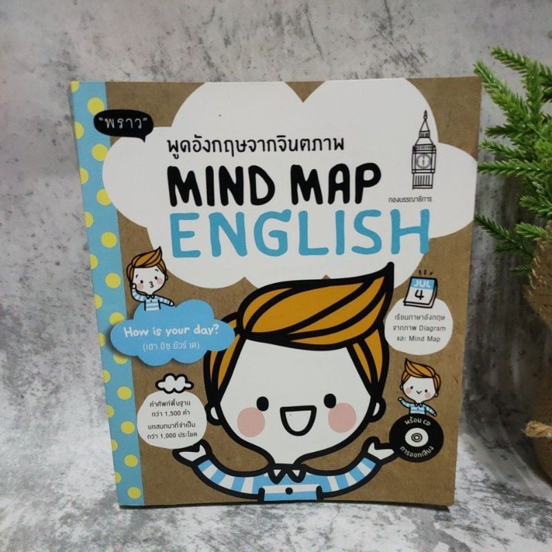 [หนังสือ]Mind Map English พูดอังกฤษจากจินตภาพ 🌃สภาพ90%(จุดเหลือง)🌃