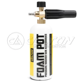 DELTON กระบอกฉีดโฟม ล้างรถยนต์ ฟองหิมะ 1 ลิตร รุ่น FS-001F ฟรี! ข้อต่อทองเหลือง 9 ชิ้น ใช้ได้กับเครื่องฉีดน้ำทุกยี่ห้อ