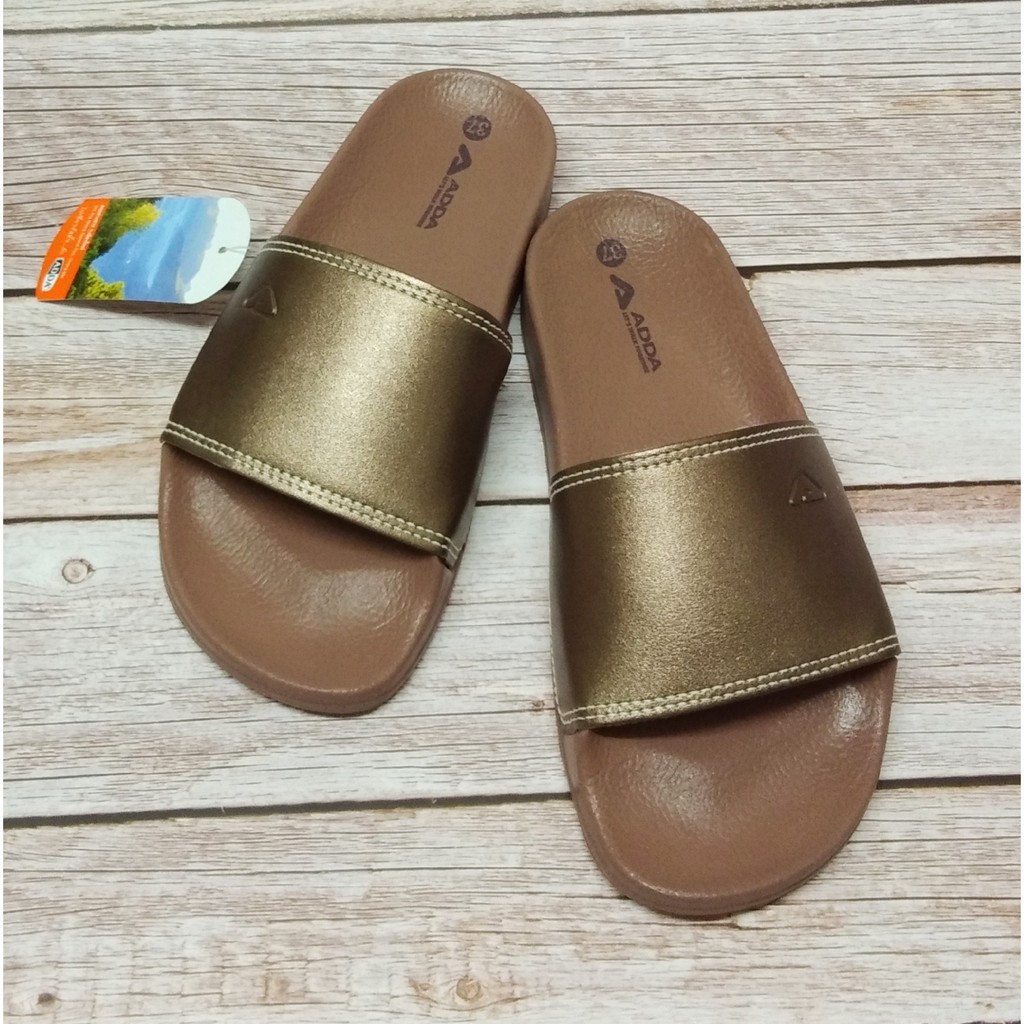 🔥ADDA 7AD06 รองเท้าแตะลำลอง S รองเท้าผู้หญิง ทรง ใส่สบาย พื้นนุ่ม สไตล์วินเทจ ไซส์ 37-40 สี น้ำตาล ขาว ชมพู เทา MyShoes - รูปที่ 2