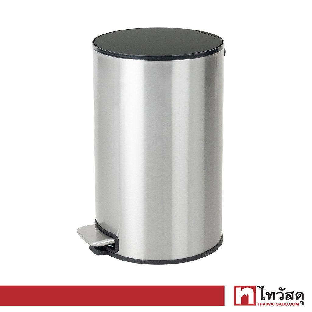 KASSA HOME ถังขยะเหยียบสเตนเลส 12 ลิตร Soft close-fingerprint รุ่น 979983-002 ขนาด 30.5x25.5x40 ซม.