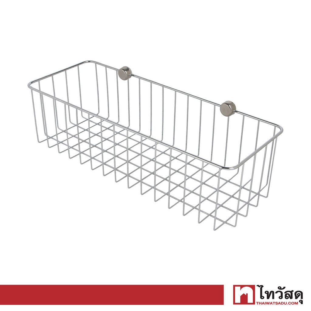 KASSA HOME ชั้นวางของอเนกประสงค์แบบติดผนัง 1 ชั้น Dylan รุ่น CHR-19042 ขนาด 40 x 15 x 11 ซม. สีเงิน