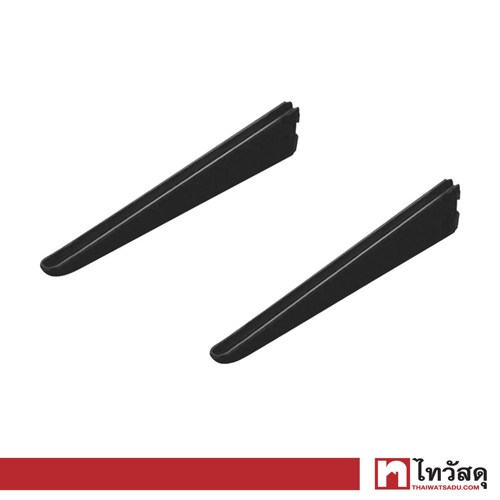 KASSA HOME แขนรับแผ่นชั้นไม้ DIY รุ่น S32DB370B ขนาด 1.25 x 38.4 x 4.95 ซม. สีดำ