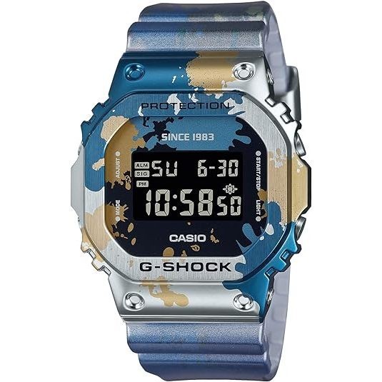 Jdm Watch Casio G-Shock นาฬิกาข้อมือปลุก กราฟฟิตี้ Gm-5600Ss-1 Gm-5600Ss-1Jr
