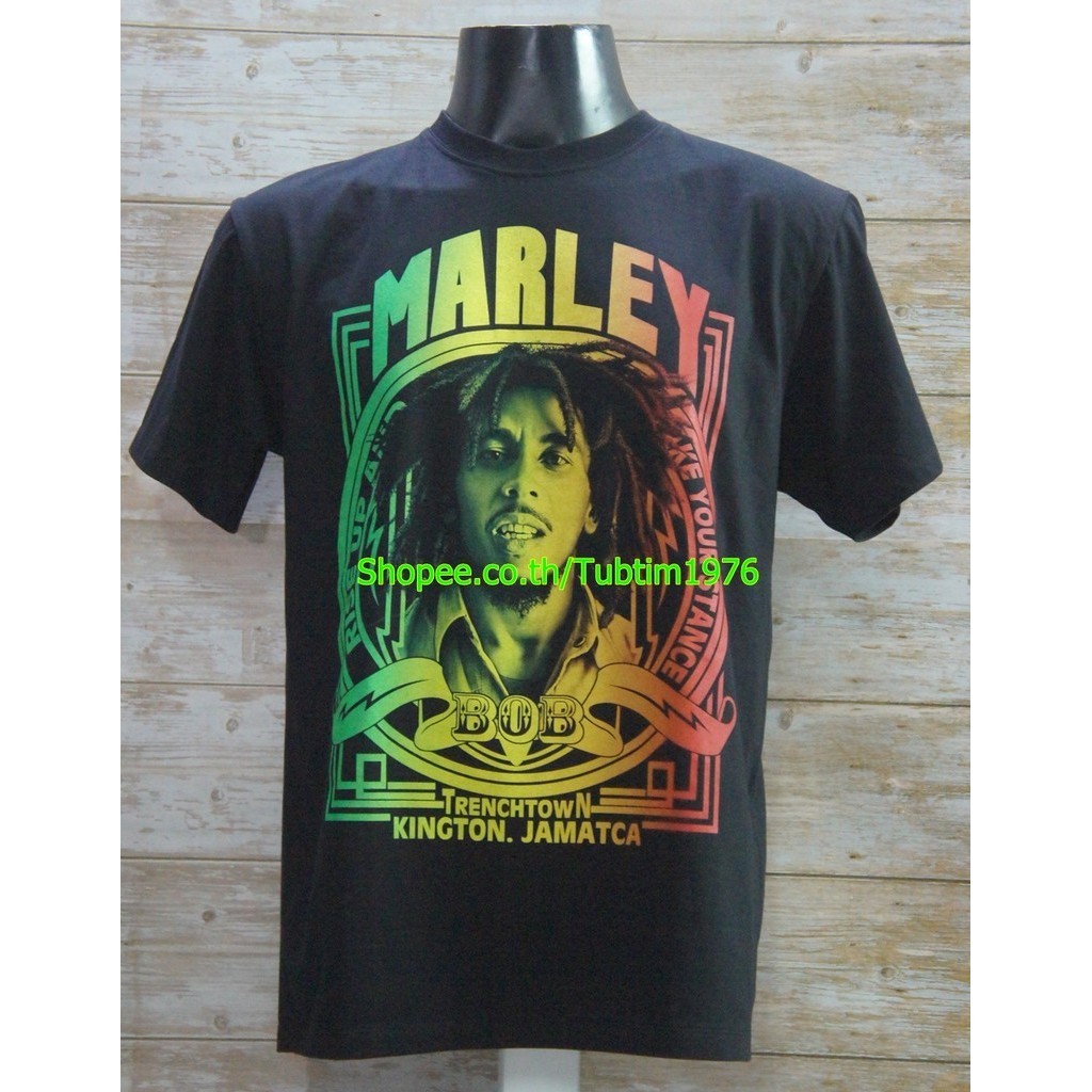 เสื้อวง BOB MARLEY งานวงดนตรีต่างประเทศ วินเทจ บ็อบ มาร์เลย์ TDB6038