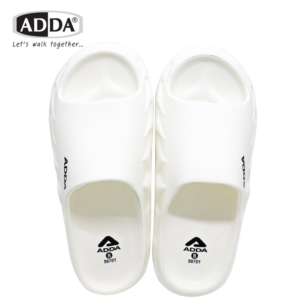 🔥ADDA 58701 รองเท้าแตะ รองเท้าลำลอง สำหรับผู้ชาย แบบสวม รุ่น ไซส์ 7-10 สี ดำ น้ำตาล เทา เขียว กรม เหลือง ขาว MyShoes