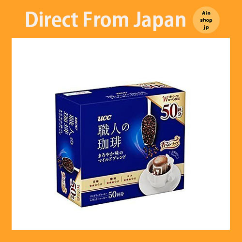 【ส่งตรงจากญี่ปุ่น】 UCC Artisan Coffee Drip Coffee Mild Flavour Blend 50 Cups 350g
