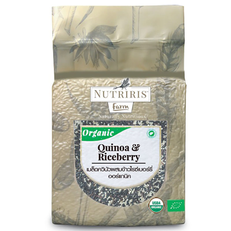 Fast Delivery 🛵 นูทรีริสควินัวผสมข้าวไรซ์เบอร์รีออร์แกนิค 750กรัม  ☑  Nutriris Oraganic Quinoa and Riceberry 750g. [885