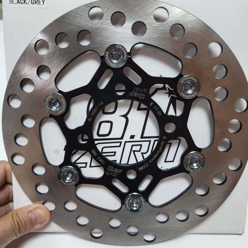 จานดิสเบรค จานเวฟ110i ZERN8.1 ดำหมุดเทา จานจูปิเตอร์ จานหน้า WAVE110i, DREAM SUPERCUB,WAVE125ปลาวาฬ ขนาด 220 มิล