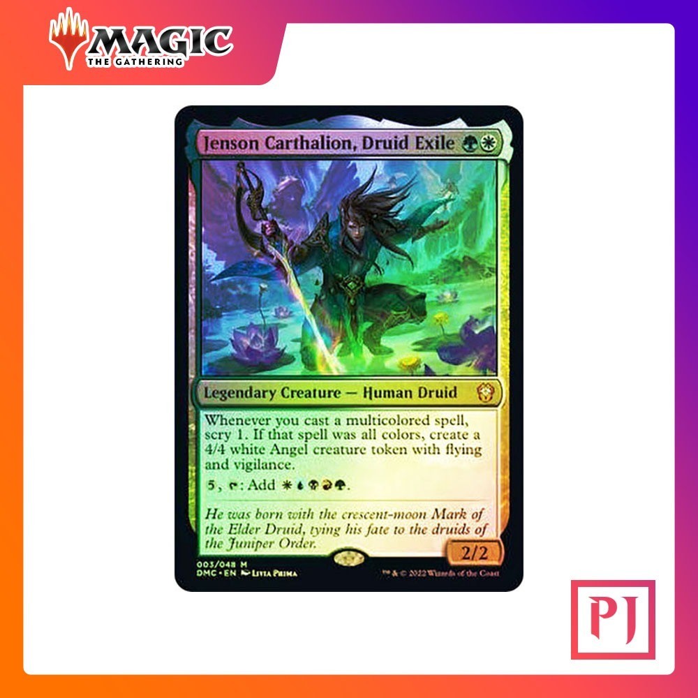 [MTG] Jenson Carthalion, Druid Exile [DMC] [MULTI] [MYTHIC] [FOIL] [ENG] (การ์ดเมจิค / Magic the Gathering)