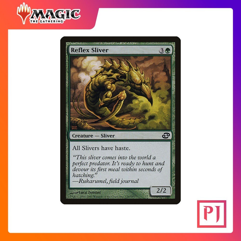[MTG] Reflex Sliver [PLC] [GREEN] [COMMON] [NORMAL] [ENG] (การ์ดเมจิค / Magic the Gathering)
