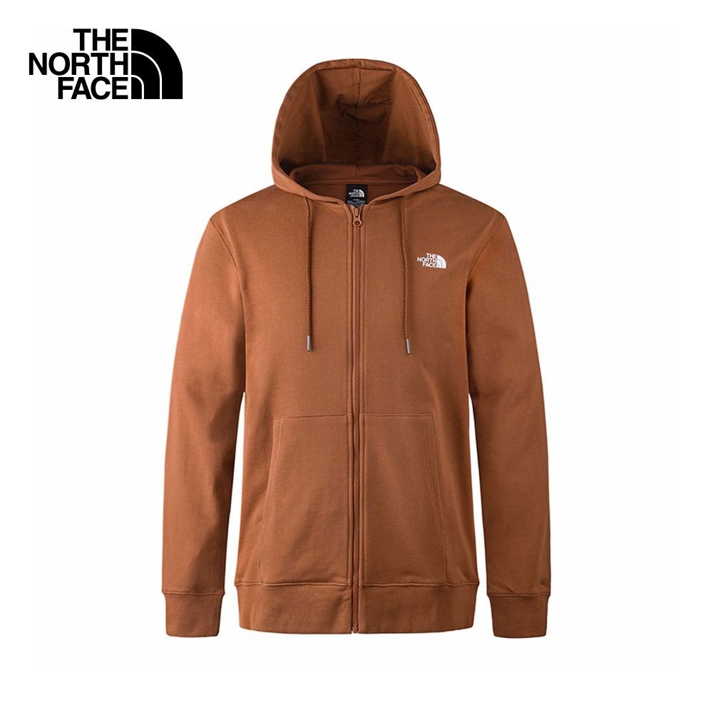 THE NORTH FACE U TNF FULL ZIP KNIT TOP / ดูตาราง ASIA Size (AP) - STONE BROWN เสื้อฮู้ดดี้ Unisex