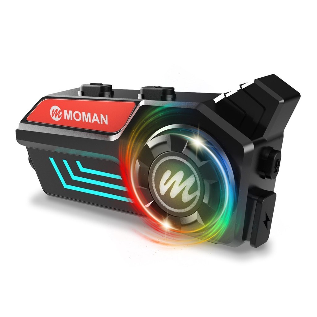 direct from japan Motorcycle Headset, Moman H4S Headset LED Headlights & RGB Lights Voice assistant 