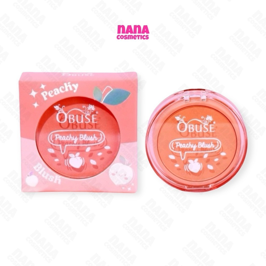 OB-1472 โอบิวซ์ พีชชี่ บลัช ปัดแก้ม Obuse Peachy Blush
