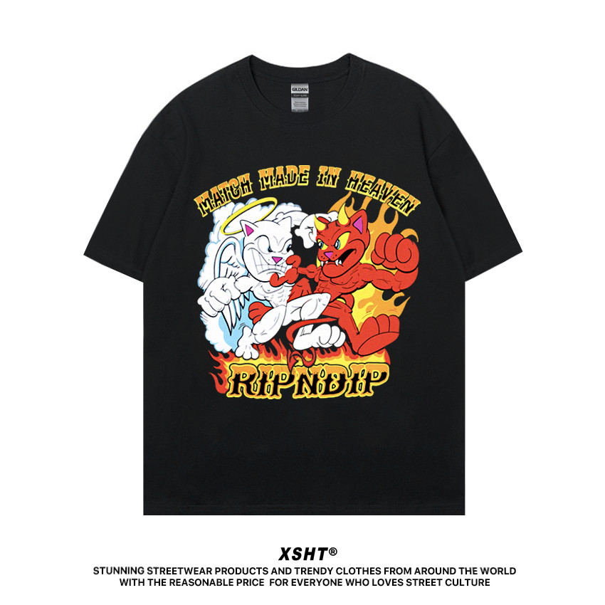 🔥พร้อมส่ง🔥 เสื้อ Ripndip Match Made In Heaven Tee - Black (สีดำ) by XSHT