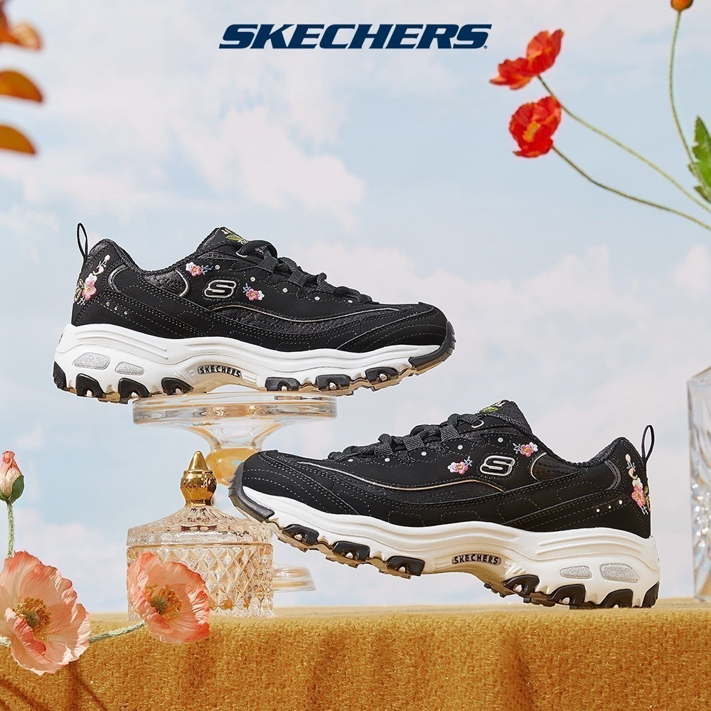 Skechers สเก็ตเชอร์ส รองเท้า ผู้หญิง Sport D'Lites 1.0 Shoes - 11977-BLK