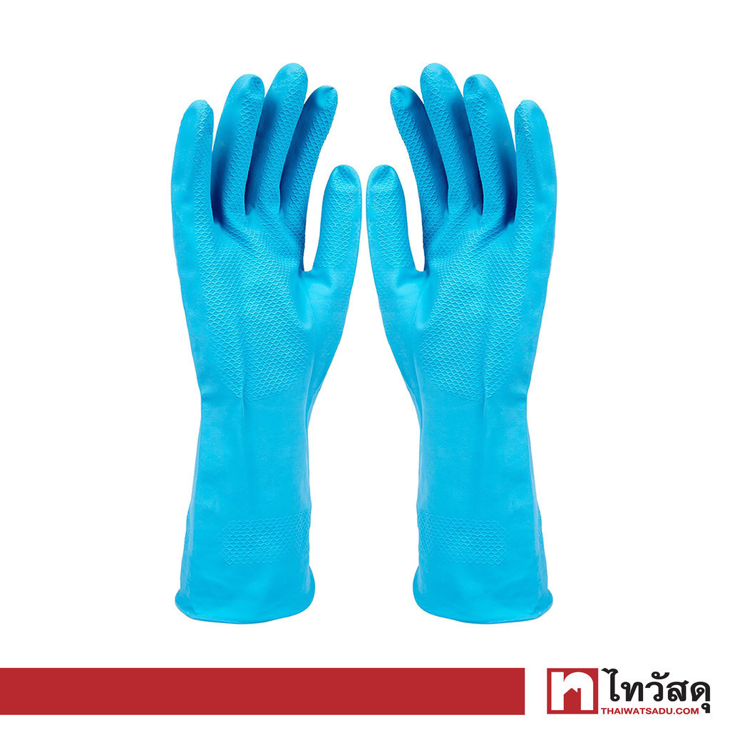 LIAO ถุงมือยางทำความสะอาด H130021-L ไซซ์ L สีฟ้า