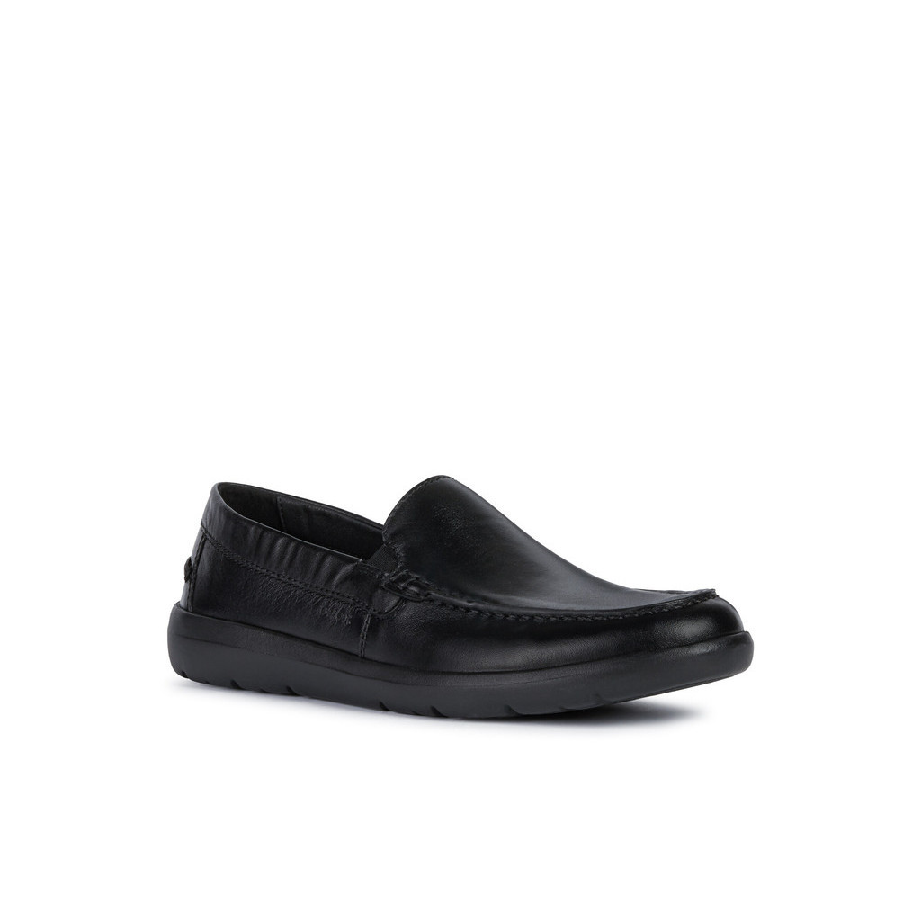 GEOX รองเท้าหนังผู้ชาย รุ่น U LEITAN - BLACK (U043QEC9999M_S4BKXX)