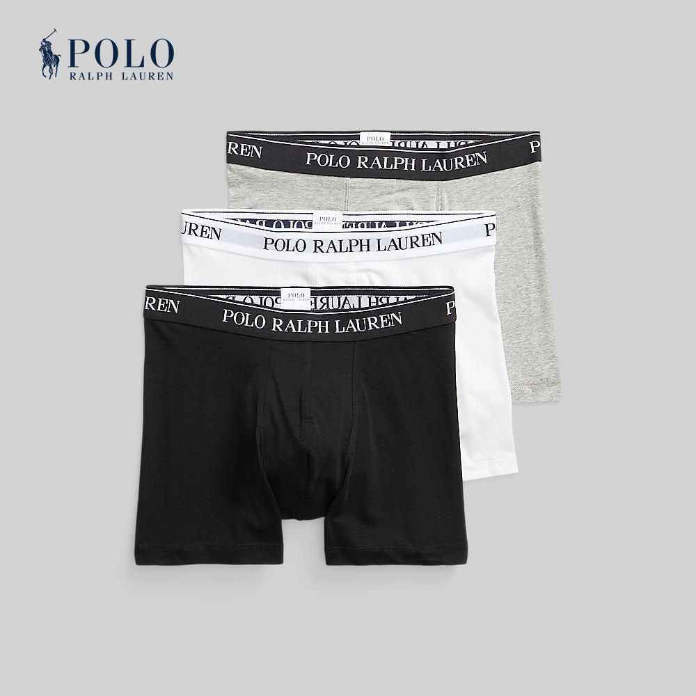 Polo Ralph Lauren Underwear Stretch Cotton BoxerBrief 3-Pack กางเกงชั้นใน Boxer Briefs รุ่น MAPOUND01720070 สี 999 MULTI