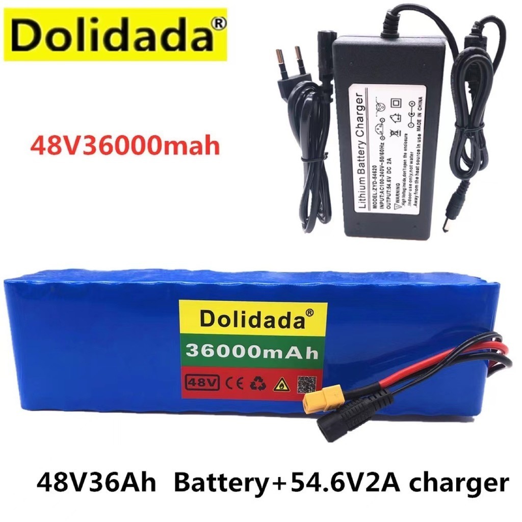 18650Lithium battery pack48v 36Ah Electric Bicycle Lithium Battery Intelligent Power Battery Pack Cr