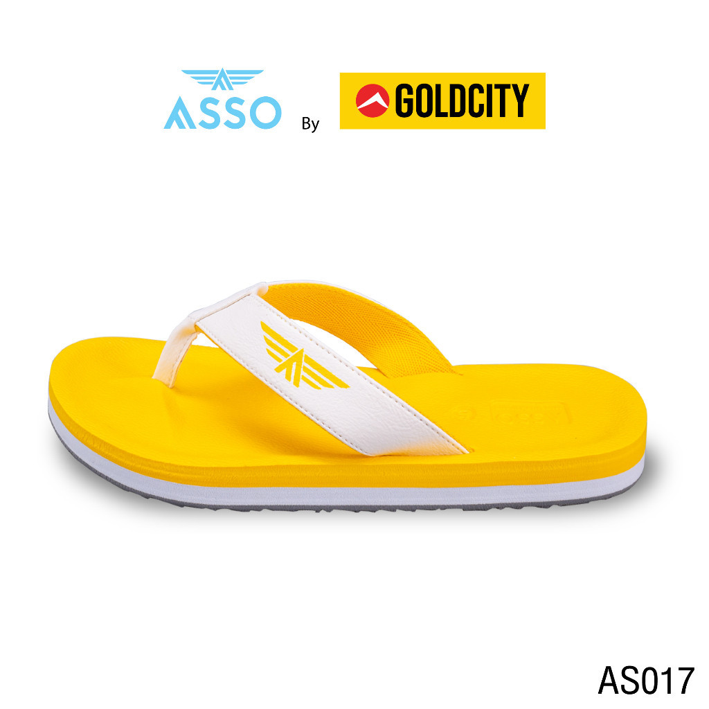 รองเท้าแตะ แบบหูคีบ  พื้นยางพารา SIZE 37-45 ส่งตรงจากโรงงานแท้100% ASSO รุ่น AS017