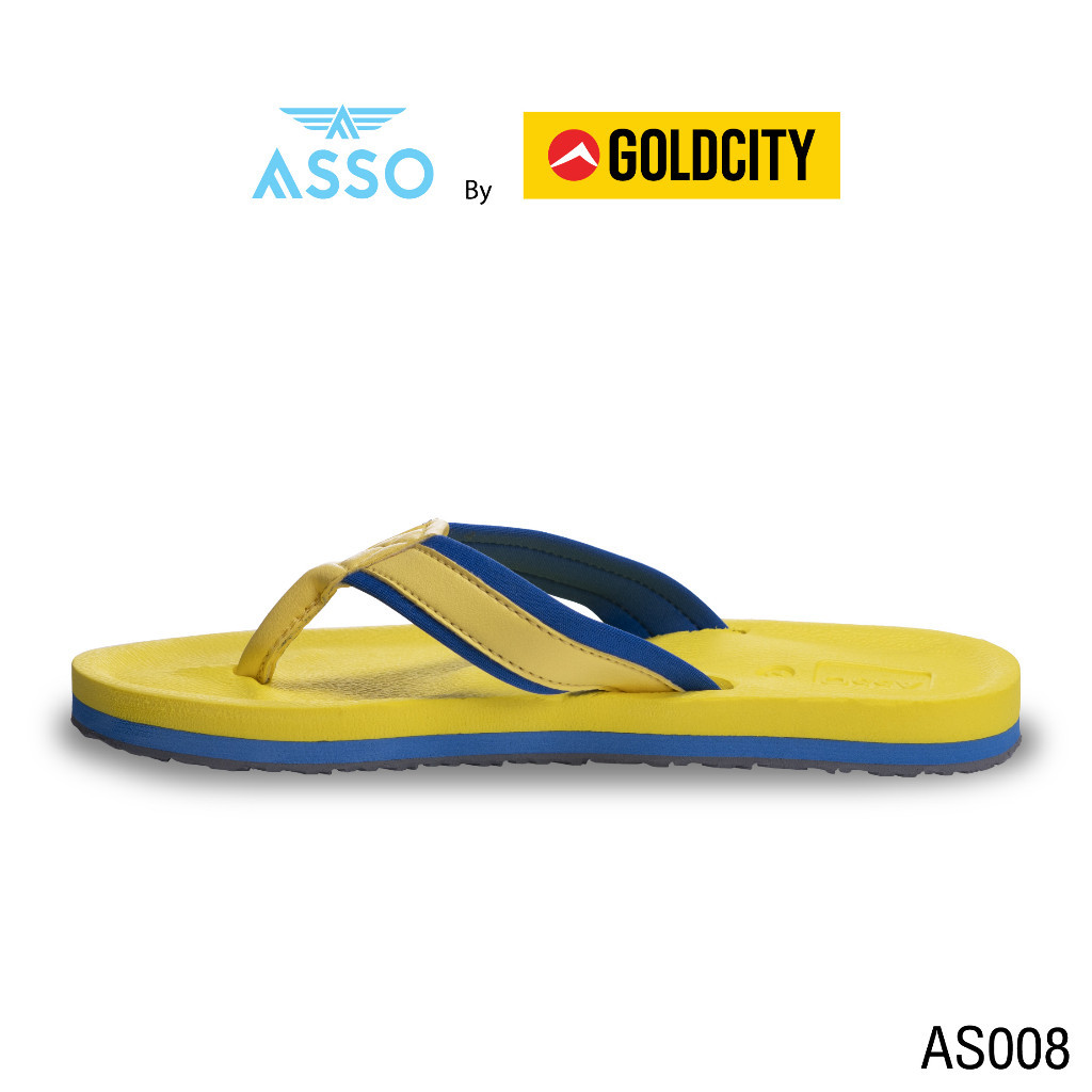 รองเท้าแตะ แบบหูคีบ  พื้นยางพารา SIZE 37-45 ส่งตรงจากโรงงานแท้100% ASSO รุ่น AS009