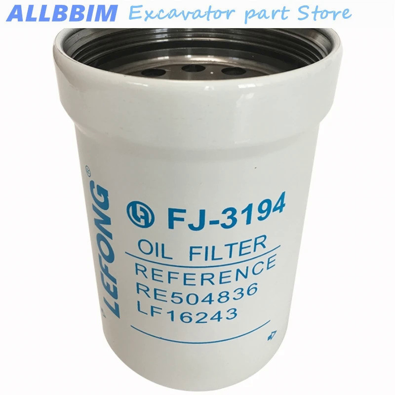 For RE504836 John Deere Excavator Accessories Oil Filter Oil Filter Element RE504836 P550779 LF16243