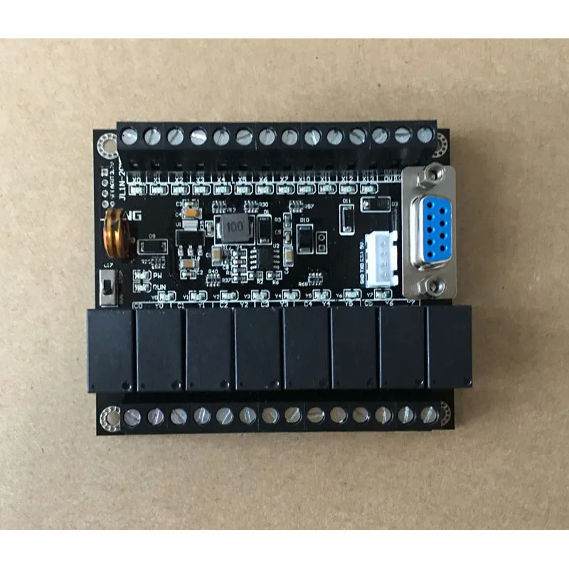 PLC โปรแกรมควบคุม DC 24โวลต์ PLC Regulator FX1N-20MR อุตสาหกรรมคณะกรรมการควบคุมโปรแกรมควบคุมตรรกะ
