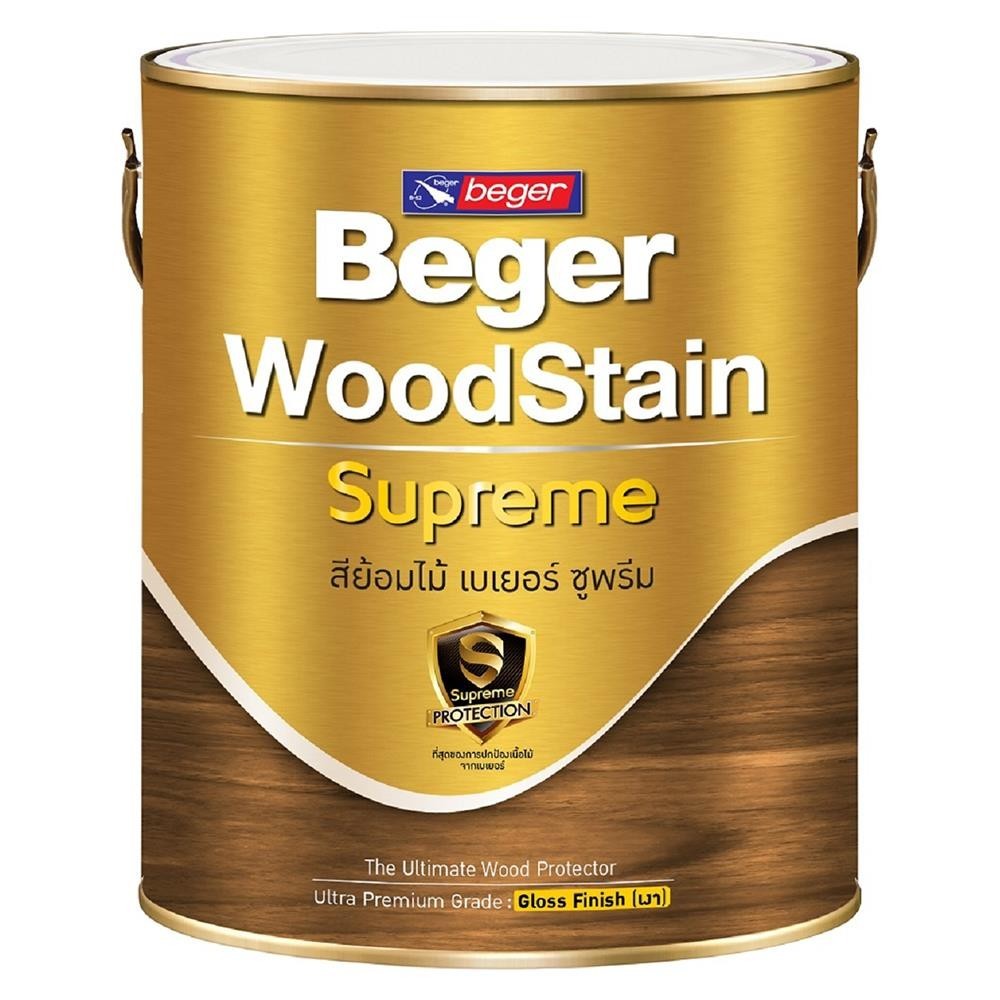 สีย้อมไม้ เงา Beger Woodstain Supreme G9102 Mahogany (1/4กล) BEGER