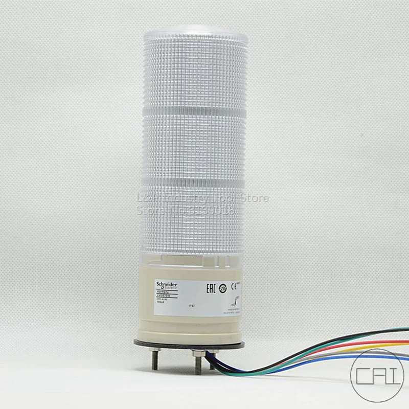 ใหม่เดิมชไนเดอ XVGB3SW สามสีสำหรับความระมัดระวังด้วยเสียงเตือน XVG-B3SW 24โวลต์สัญญาณโคมไฟสามัคคีเสา