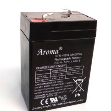 Aromaแบตเตอรี่รถเข็นเด็กไฟฟ้าสำหรับเด็ก แบตเตอรี่รถยนต์ของเล่นไฟฟ้า3-FM-4(6V4.0Ah/20hR)