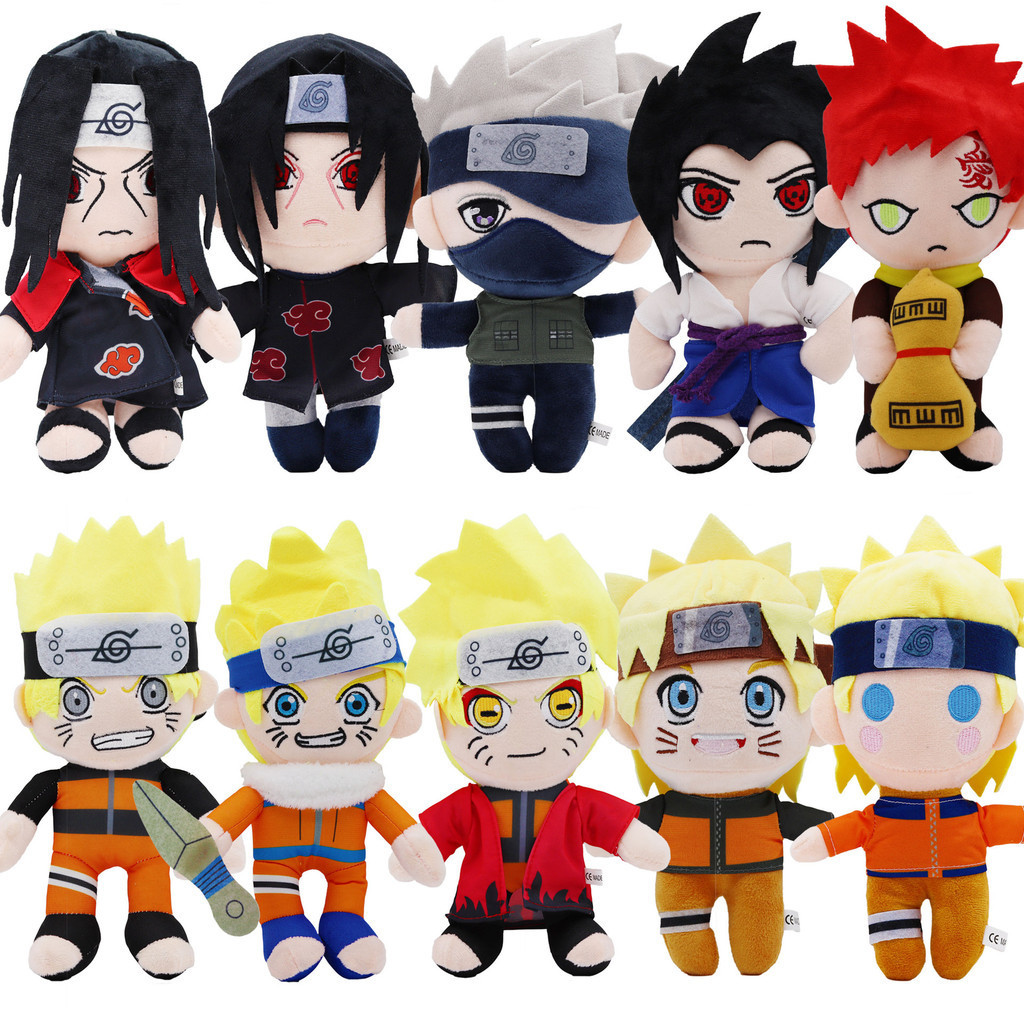 New Naruto Plush Toy Classic Riman Superstar Shaped Doll Naruto Kakashi Gaara Doll