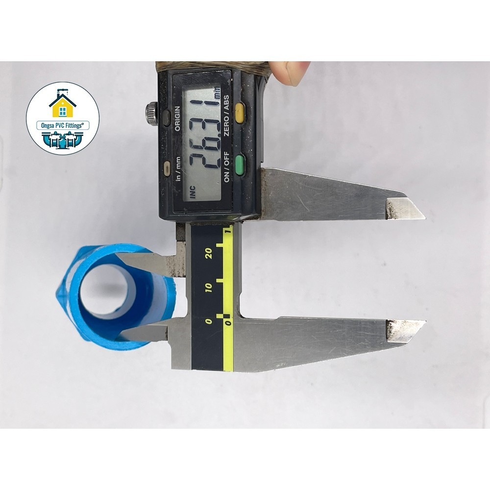 PVC (แพค50 ตัว) ต่อตรงเกลียวนอก ข้อต่อเกลียวนอก ขนาด 3/4 นิ้ว หรือ 6 หุน ใช้สวมท่อ PVC ฟ้า มาตรฐานทั่วไป พร้อมส่ง - รูปที่ 4