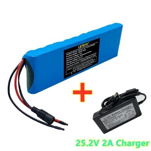 6S2P 24V 5Ah 18650แบตเตอรี่ลิเธียมไอออน25.2V 4000mAhมอเตอร์ไซค์จักรยานไฟฟ้า