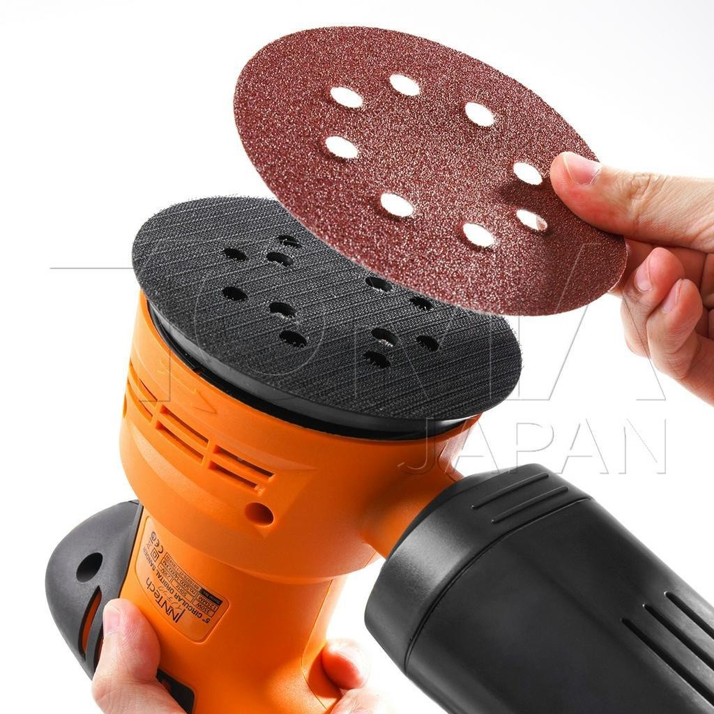 InnTech เครื่องขัดกระดาษทราย แบบกลม (ขัดสั่น) ขนาด 5 นิ้ว 350W รุ่น OS-9118 Circular Orbital Sander ขัดกระดาษทราย ขัดไม้ ราคา ถูกที่สุด ดีลบีเคเค แกลเลอรีภาพที่ 6