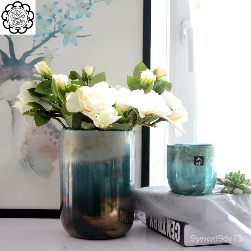 โลหะสีฟ้าสร้างสรรค์แฟชั่นงานฝีมือ งานฝีมือแก้วสีสไตล์อเมริกันคันทรี เครื่องประดับแก้วรูปทรงเรขาคณิต 