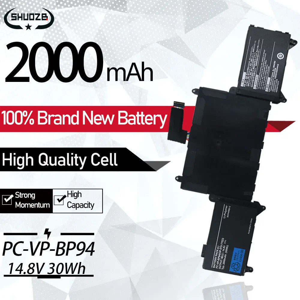 New PC-VP-BP94 OP-570-77022 Laptop Battery For NEC LaVie Z LZ750/JS Notebook BP94 14.8V 30WH 2000mAh